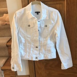 Gap white jean jacket